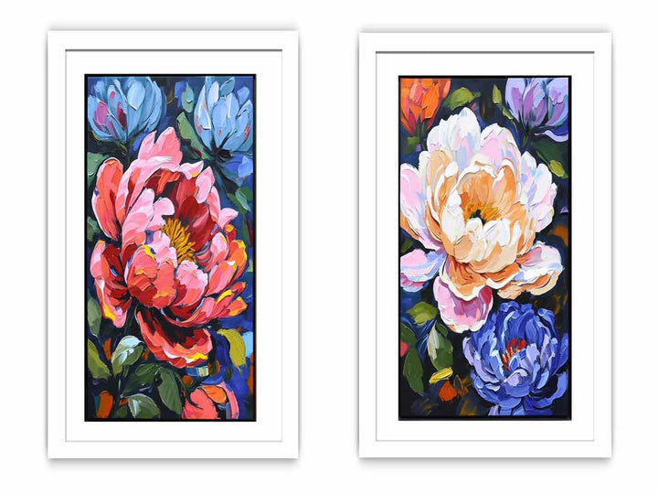 2 Panel Flower Wall Art Painting