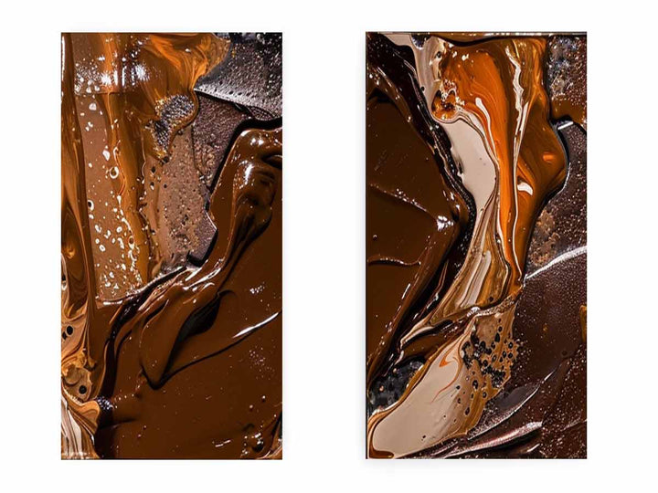 2 Panel Chocolate  Art  Painting