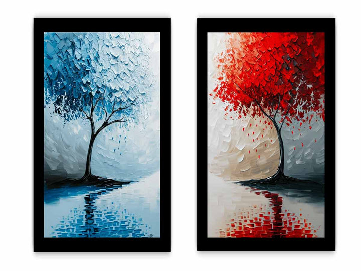 Floating Trees framed art