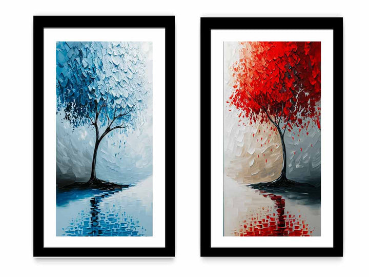 Floating Trees framed art