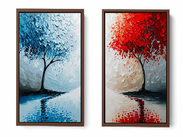 Floating Trees framed art