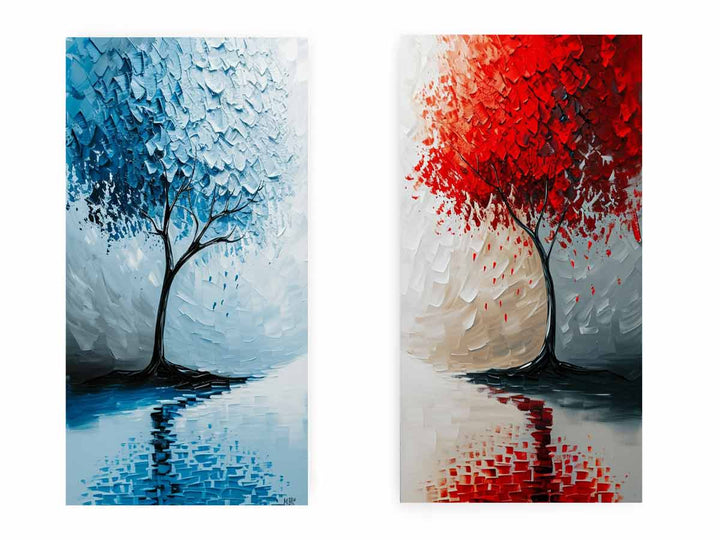 Floating Trees framed art