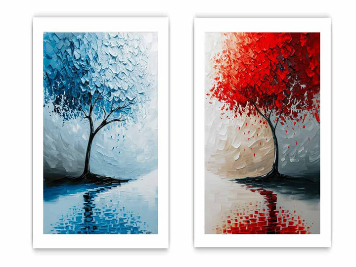 Floating Trees framed art
