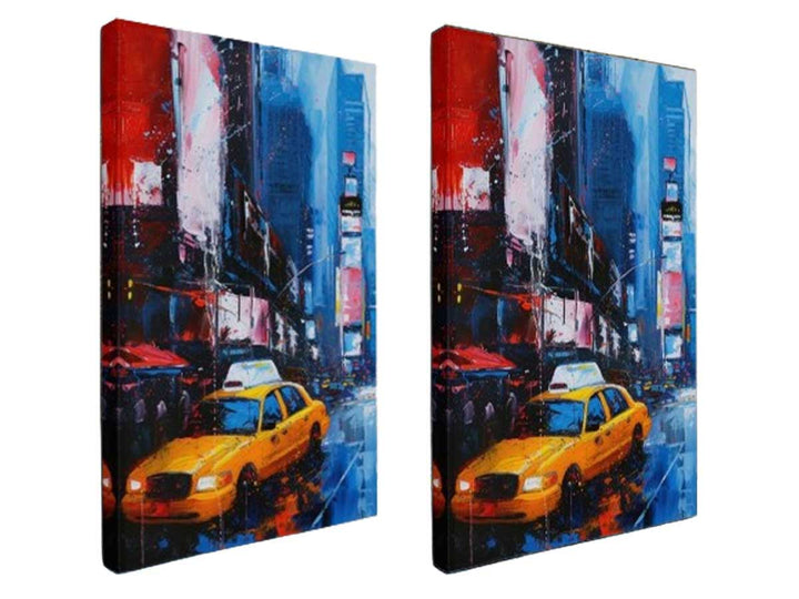 New York City Painting - 2 Peice Set