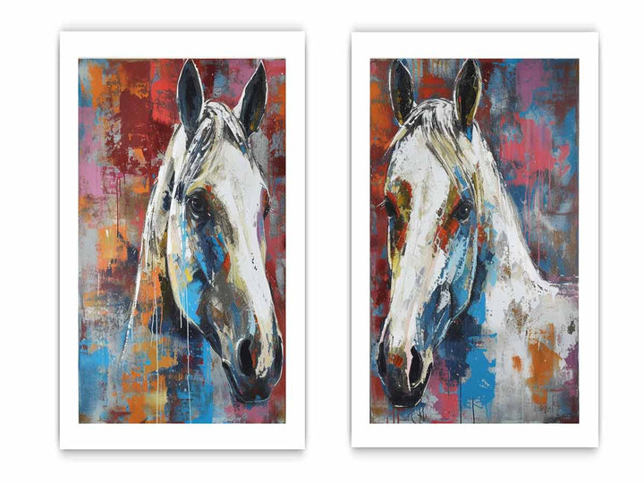 2 Piece Horse Wall Art