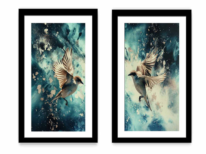 Bird Panel  Art Set