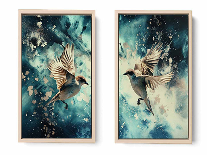 Bird Panel  Art Set