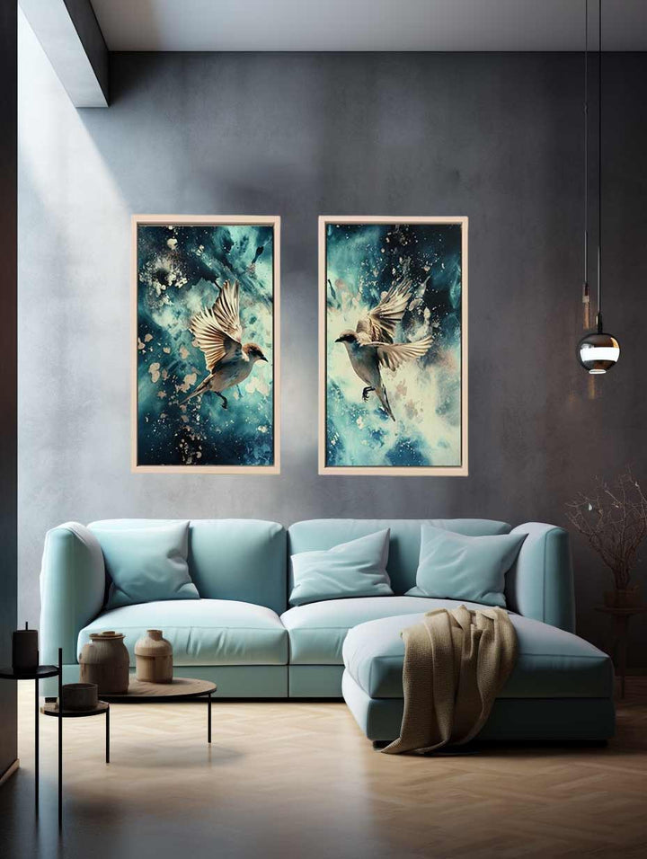 Bird Panel  Art Set