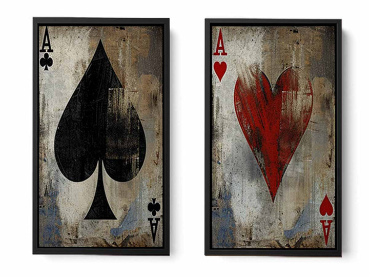 Poker 2 piece panel art