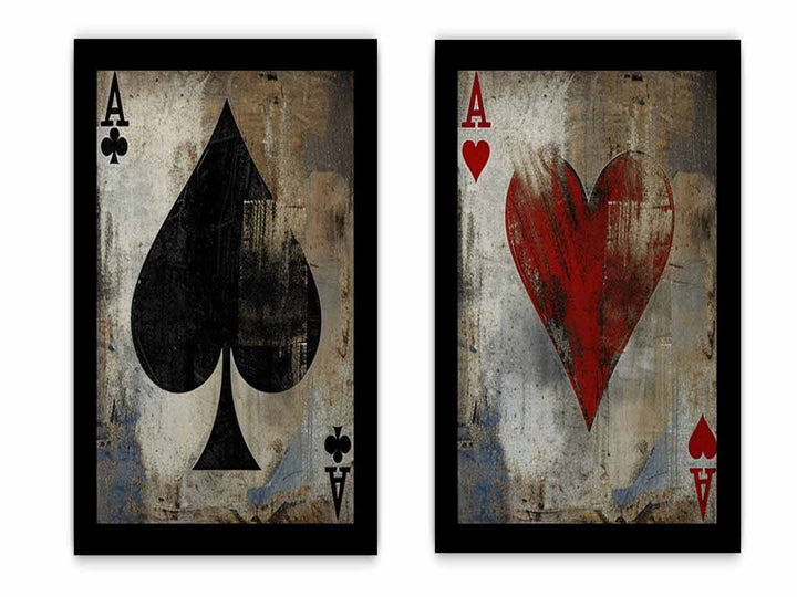 Poker 2 piece panel art