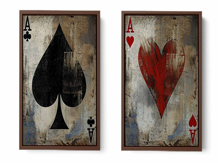 Poker 2 piece panel art