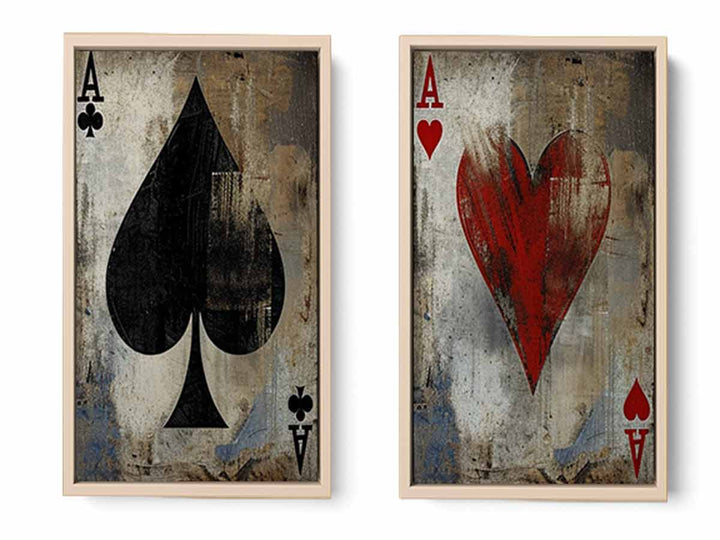 Poker 2 piece panel art