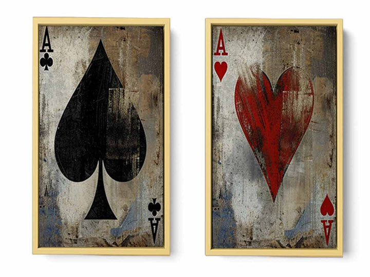 Poker 2 piece panel art