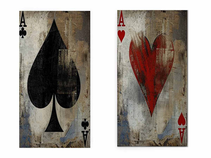 Poker 2 piece panel art