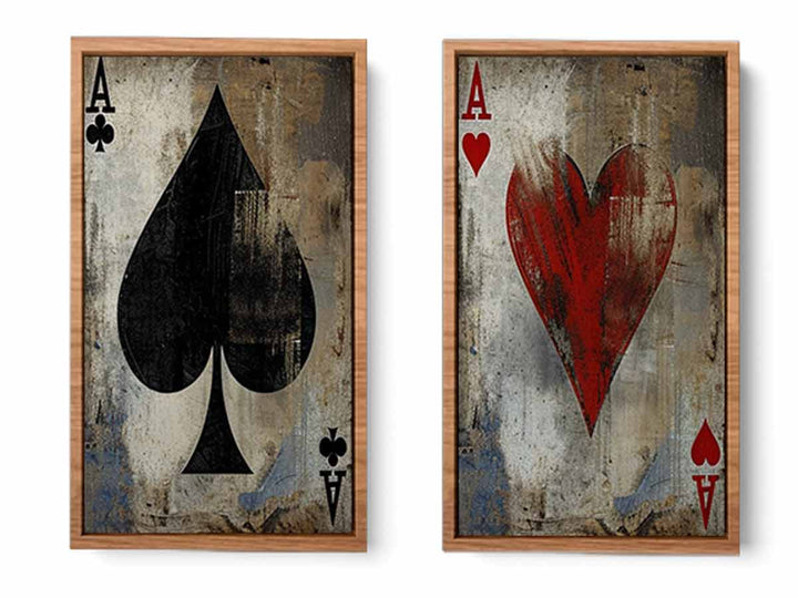 Poker 2 piece panel art