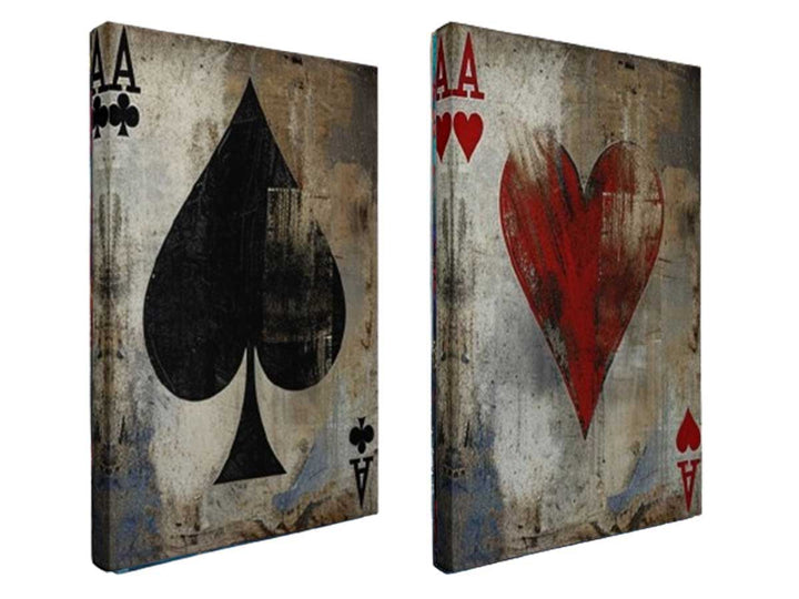 Poker 2 piece panel art