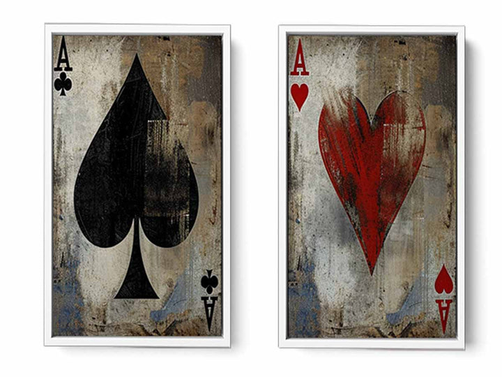 Poker 2 piece panel art