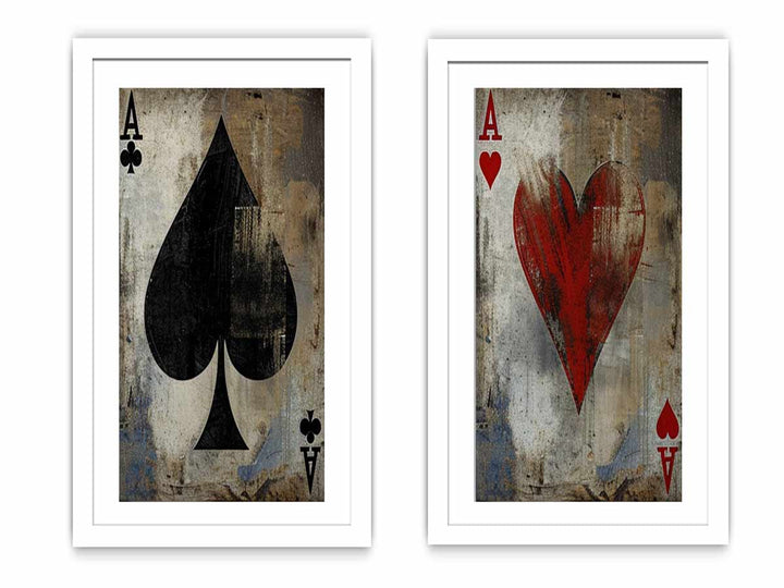 Poker 2 piece panel art