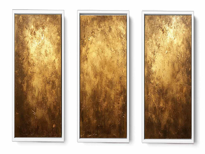 3 Panel Gold Painting