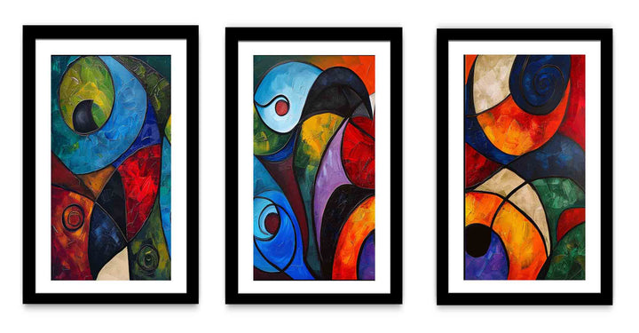 3 Panel Violin  Art  Painting Set