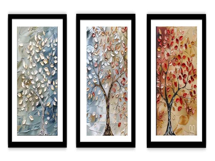 3 Piece Tree Art Painting Set