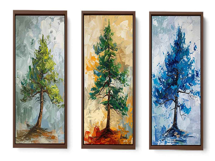 Pine Tree  Painting - 3Pcs Set