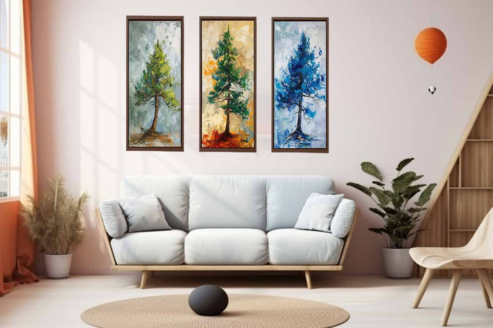 Pine Tree  Painting - 3Pcs Set