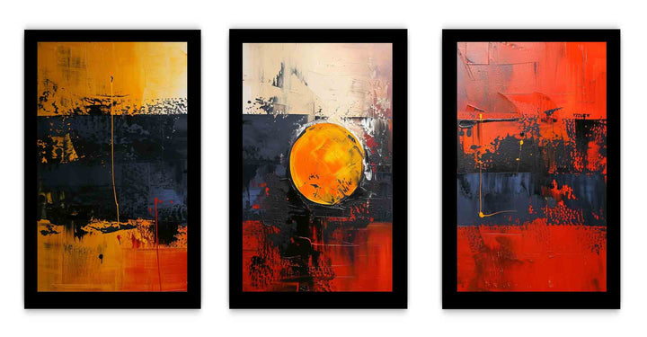 Abstract Three Piece Set  Painting