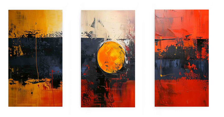 Abstract Three Piece Set  Painting