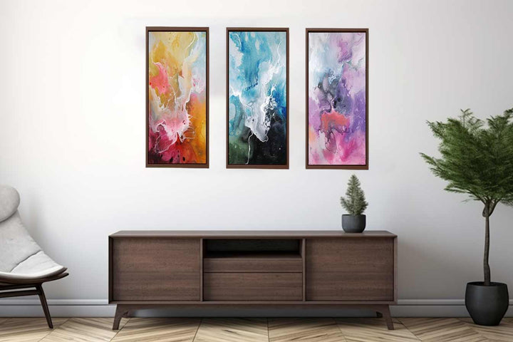 3 Piece wave  Art Set