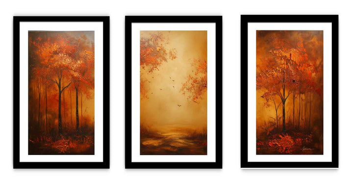 3 Piece Tree  Art Set