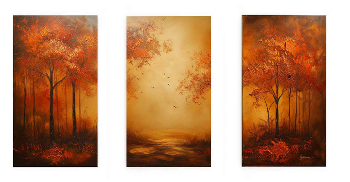 3 Piece Tree  Art Set