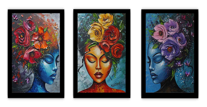 3 Piece women  Art Set