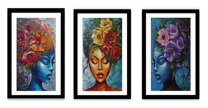 3 Piece women  Art Set
