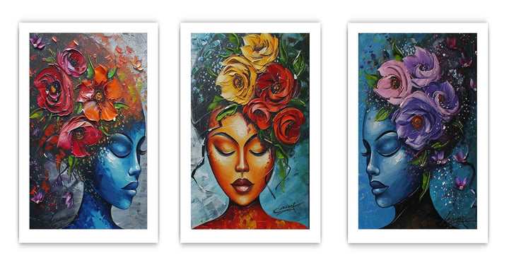 3 Piece women  Art Set