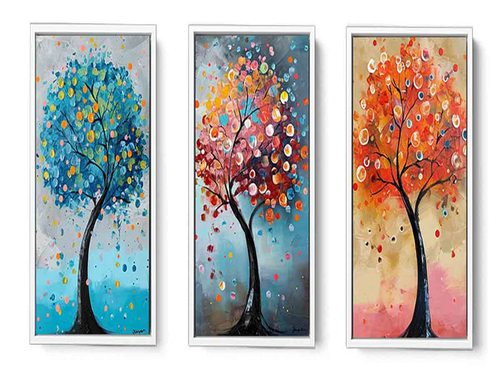Tree Art Painting Set of 3