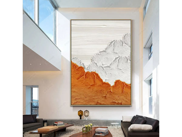 Orange Modern Abstract Painting