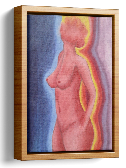 Rainbow Nude Oil Painting 