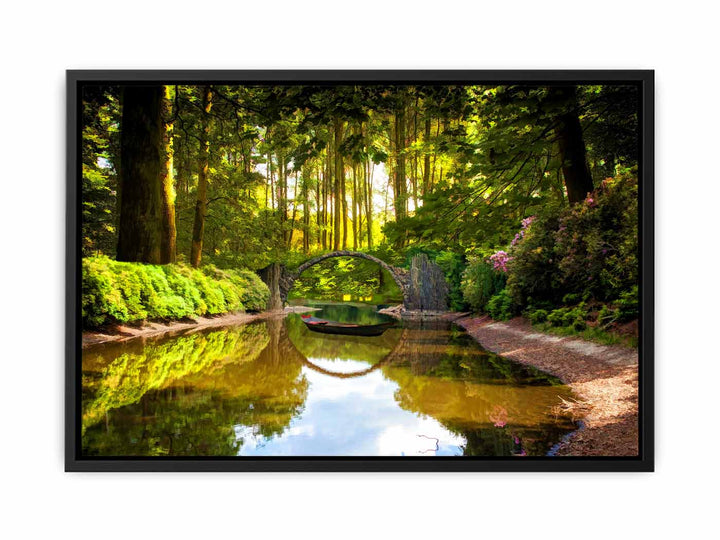 Forest Lake Painting 