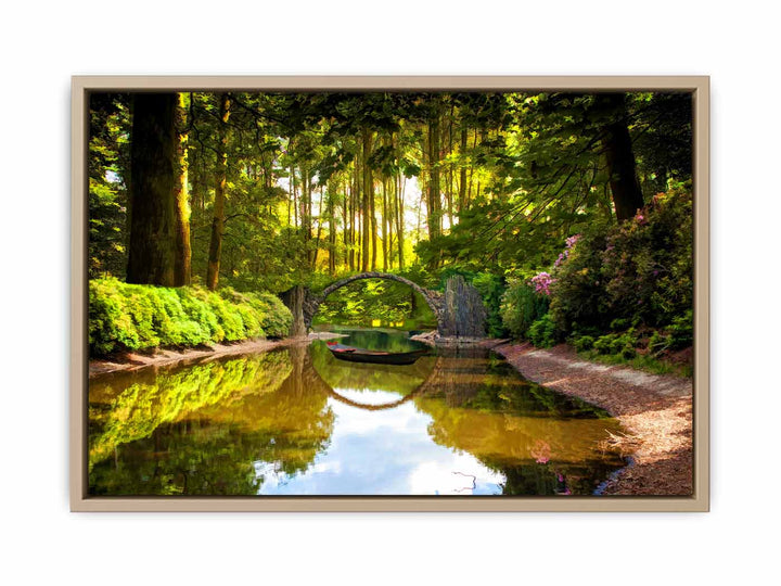 Forest Lake Painting 
