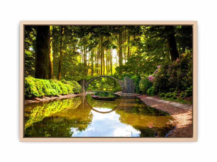 Forest Lake Painting 