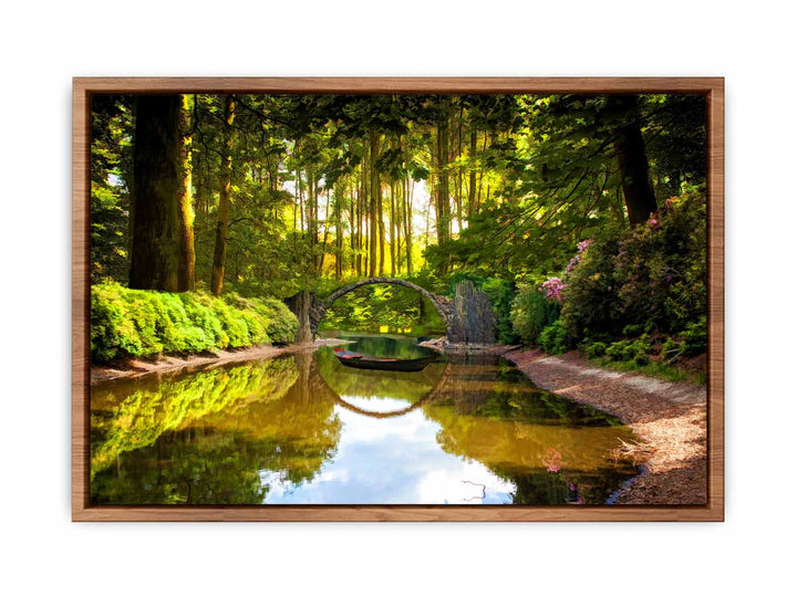 Forest Lake Painting 