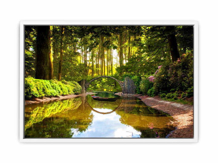 Forest Lake Painting 
