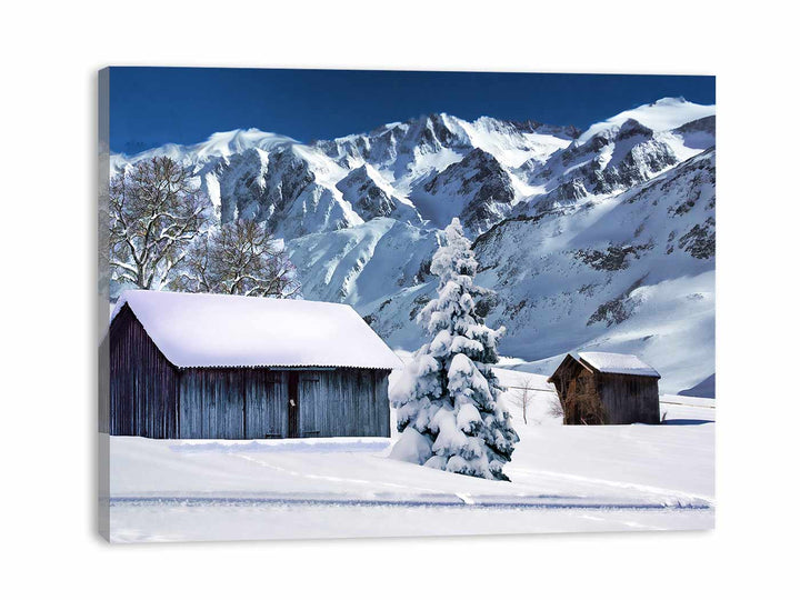 Snow House Painting 