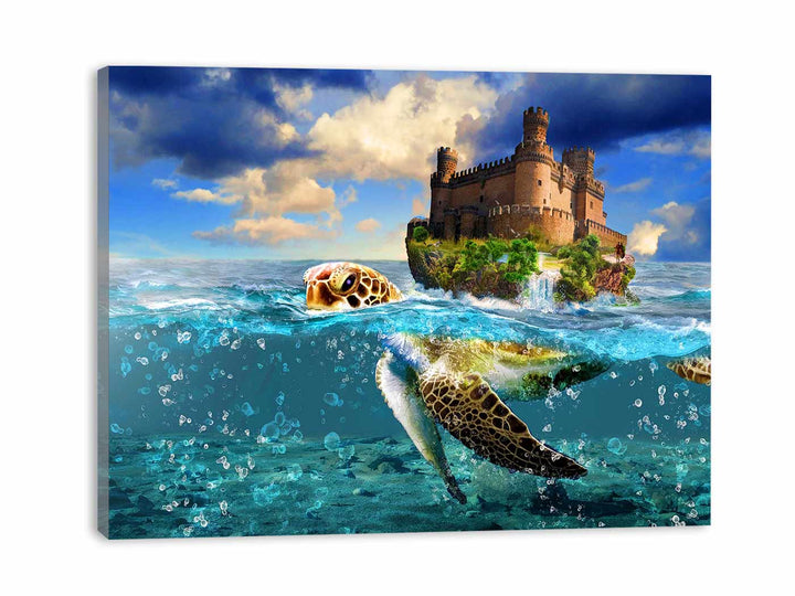 Turtle and Castle Painting 