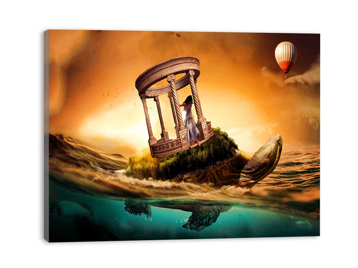 Turtle Fantasy Painting Artwork 