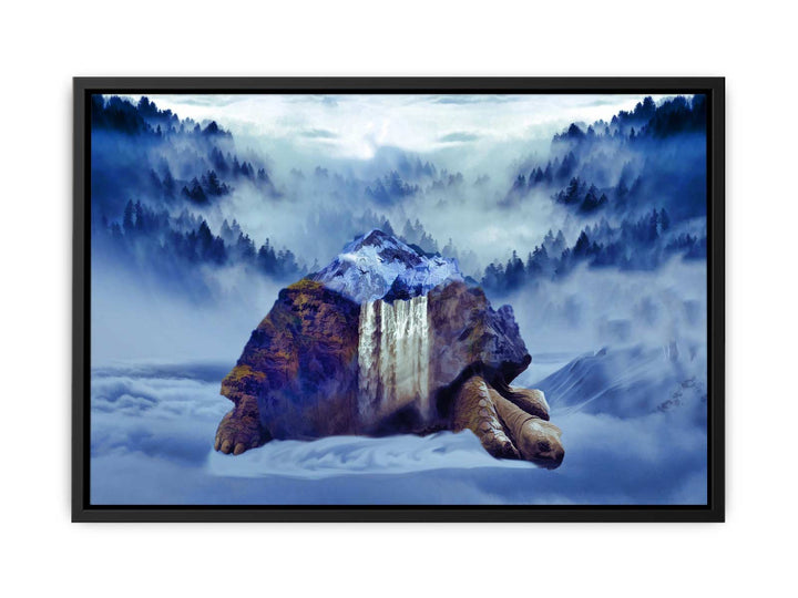 Turtle Oil Painting Artwork 