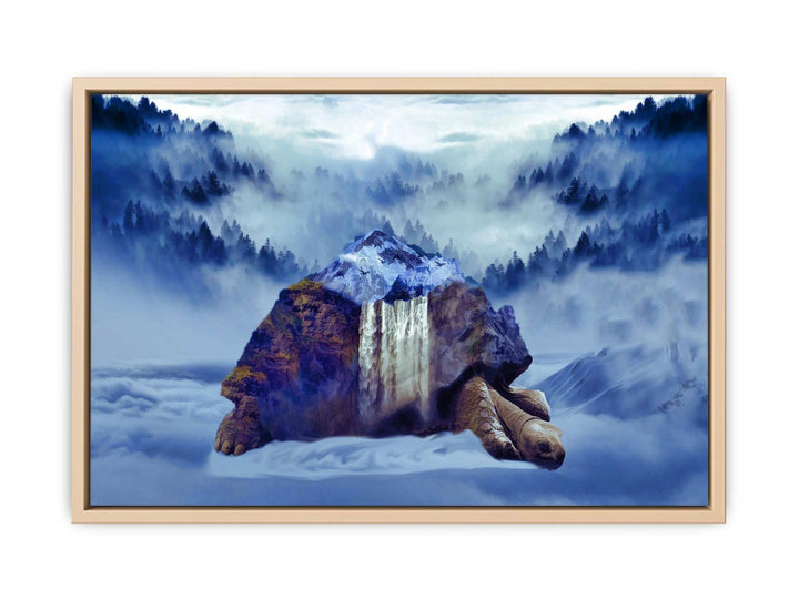 Turtle Oil Painting Artwork 
