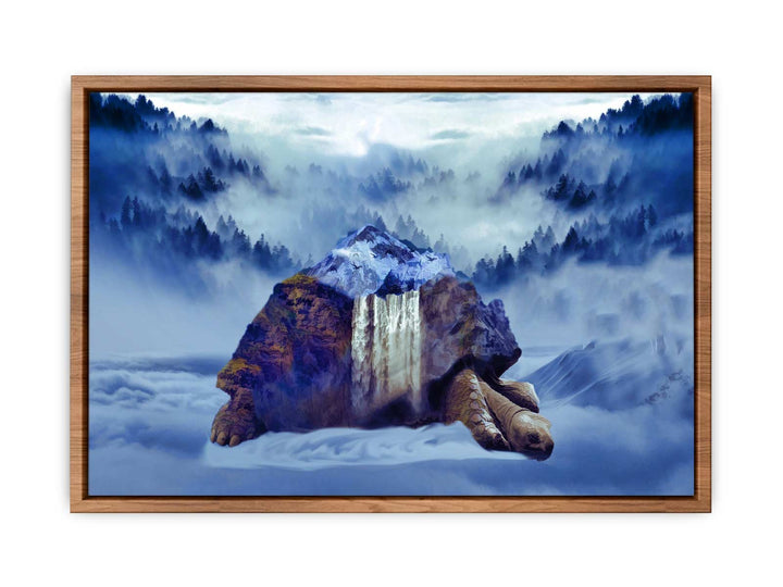Turtle Oil Painting Artwork 
