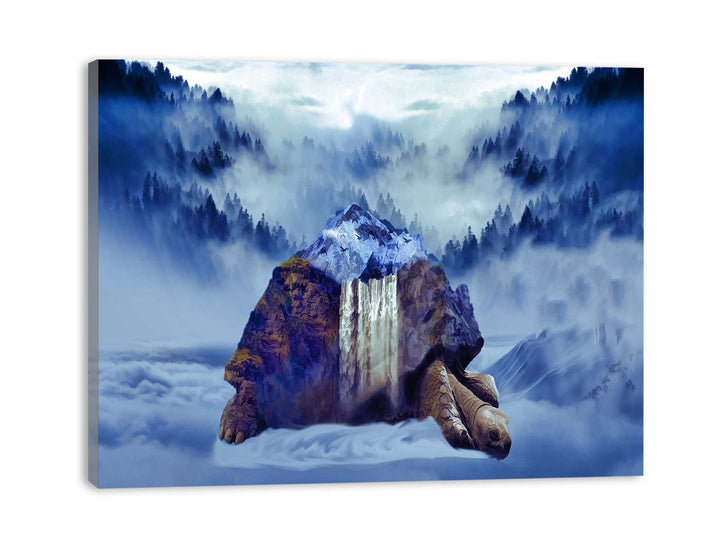 Turtle Oil Painting Artwork 